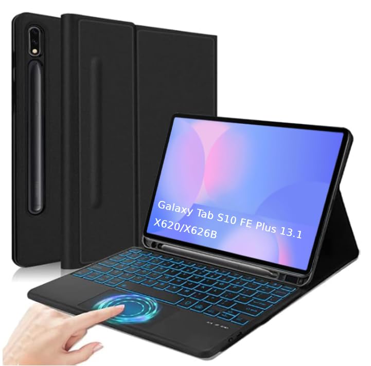 Amazon.com: QYiiD Touchpad Keyboard Case for Galaxy Tab S10 FE+/